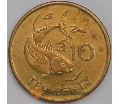 Сейшельские острова монета 10 центов 1994 КМ48 aUNC арт. 42184
