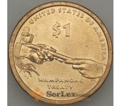 Монета США 1 доллар 2011 Сакагавея - Трубка Мира D арт. 18969