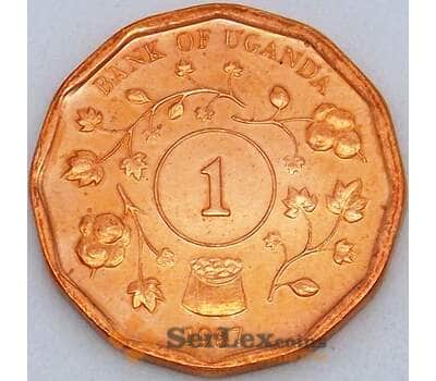 Монета Уганда 1 шиллинг 1987 КМ27 UNC  арт. 18617
