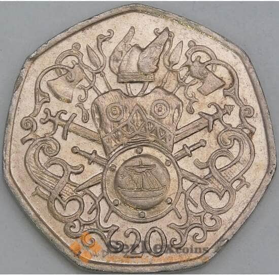 Мэн остров 20 пенсов 1982 КМ90 VF арт. 56341