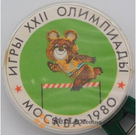 Значок Олимпийские игры XXII Мишка Бег с препятствиями арт. 37746