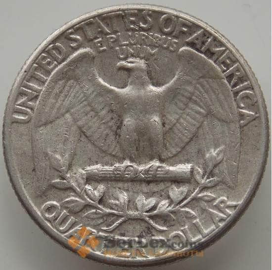 США 25 центов квотер 1962 KM164 VF арт. 12274