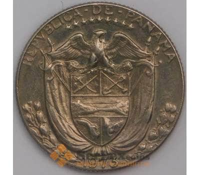 Монета Панама 1/4 бальбоа 1973 КМ11.2a AU арт. 39363