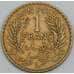 Тунис монета 1 франк 1945 КМ247 AU арт. 43285