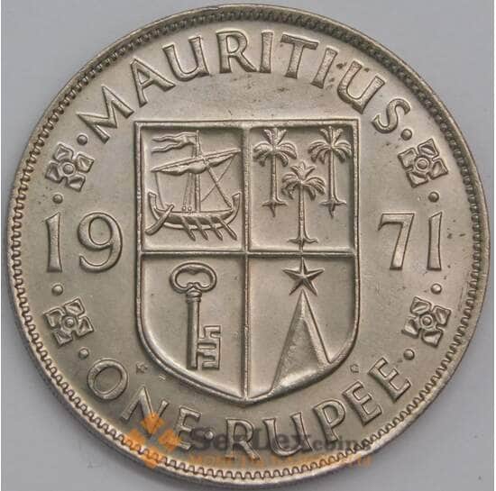 Маврикий 1 рупия 1971 КМ35 UNC арт. 40865