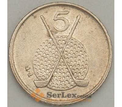 Монета Мэн остров 5 пенсов 1994 КМ392 XF  арт. 21291
