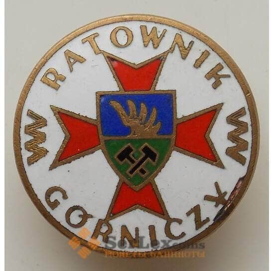 Знак Польша 1944-1989 Горноспасатель Ratownik Górniczy (СВА) арт. 12849