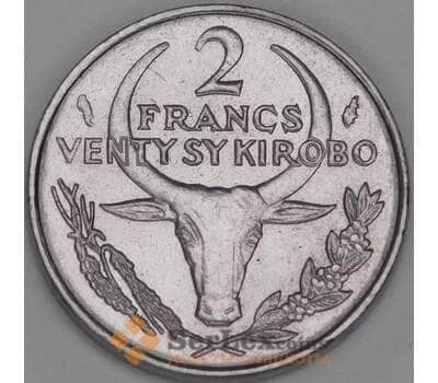 Мадагаскар 2 франка 1987 КМ9 UNC арт. 53268