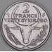 Мадагаскар 2 франка 1987 КМ9 UNC арт. 53268