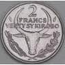 Мадагаскар 2 франка 1987 КМ9 UNC арт. 53268