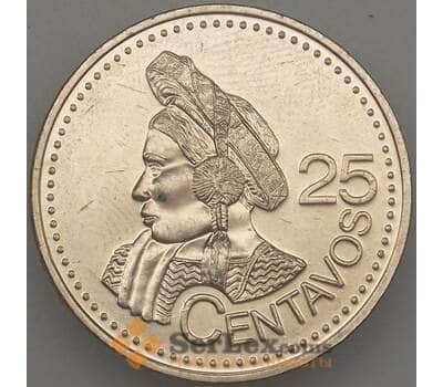 Монета Гватемала 25 сентаво 2000 КМ278 UNC (n17.19)  арт. 21132