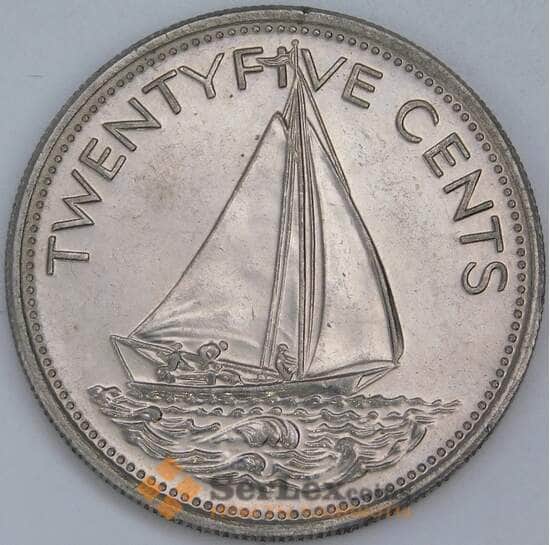 Багамские острова 25 центов 1979 КМ63.1 AU-aUNC арт. 57523 Багамские острова 25 центов 1979 КМ63.1 AU-aUNC арт. 57523