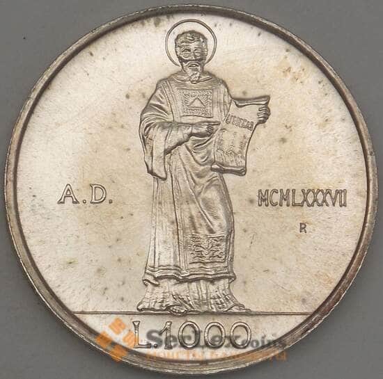 Сан-Марино 1000 лир 1987 КМ210 aUNC (n17.19) арт. 21418