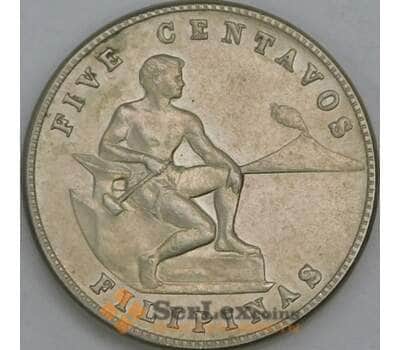 Филиппины 5 сентаво 1944 КМ180а AU арт. 56203