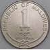Монета Мальдивы 1 руфия 2007 КМ73b UNC арт. 10054