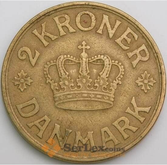 Дания монета 2 кроны 1925 КМ825 XF арт. 49520