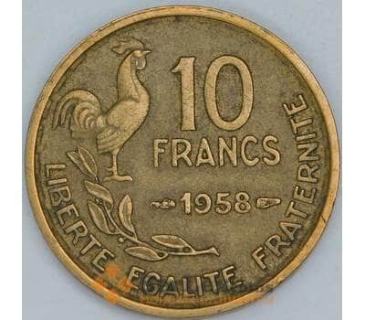 Франция 10 франков 1958 КМ915.1 VF-XF арт. 57063