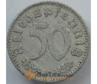 Монета Германия 50 пфеннингов (рейхспфеннигов) 1939 J КМ96 VF (J05.19) арт. 14800