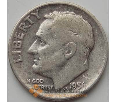 Монета США дайм 10 центов 1956 D КМ195 VF арт. 11485