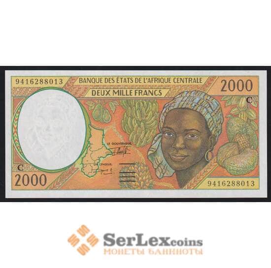 Конго 2000 франков 1994 Р103Сb UNC арт. 52802