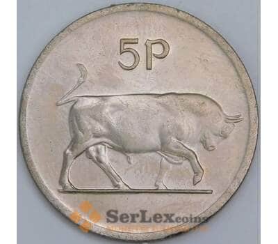 Ирландия 5 пенсов 1975 КМ22 UNC арт. 57432