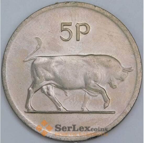 Ирландия 5 пенсов 1975 КМ22 UNC арт. 57432