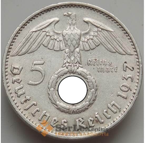 Германия 5 рейхсмарок 1937 F КМ94 XF арт. 14364