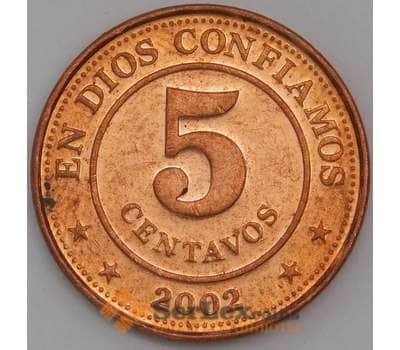 Никарагуа монета 5 сентаво 2002 КМ97 аUNC арт. 44802