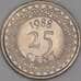 Суринам 25 центов 1988 КМ14а UNC арт. 52871