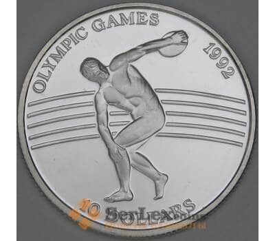 Ниуэ 10 долларов 1991 КМ56 Proof Летние Олимпийские игры, Барселона 1992 - Метание диска арт. 54093