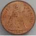 Монета Великобритания 1 пенни 1967 КМ897 aUNC арт. 16585