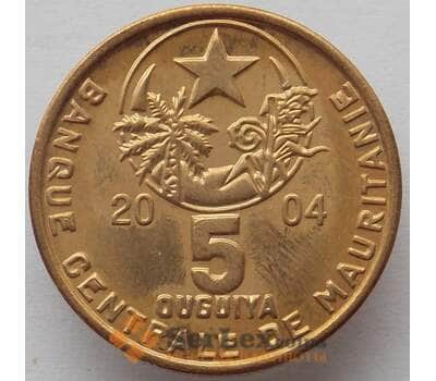 Монета Мавритания 5 угий 2004 КМ3а UNC (J05.19) арт. 15298