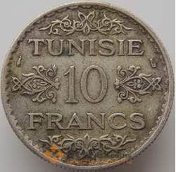 Тунис 10 франков 1934 КМ262 VF арт. 10076