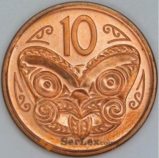 Новая Зеландия 10 центов 2014 КМ117а UNC арт. 56745