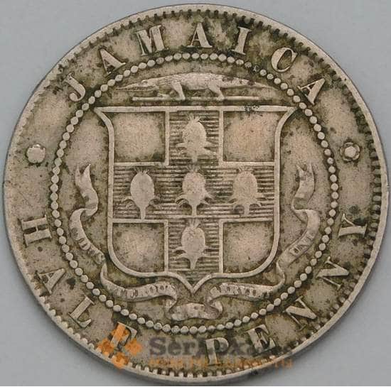 Ямайка 1/2 пенни 1893 КМ16 F арт. 38515