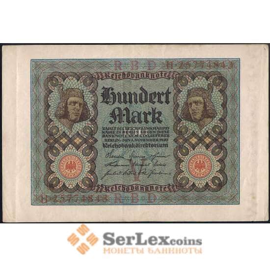 Германия 100 марок 1920 Р69  арт. 31530