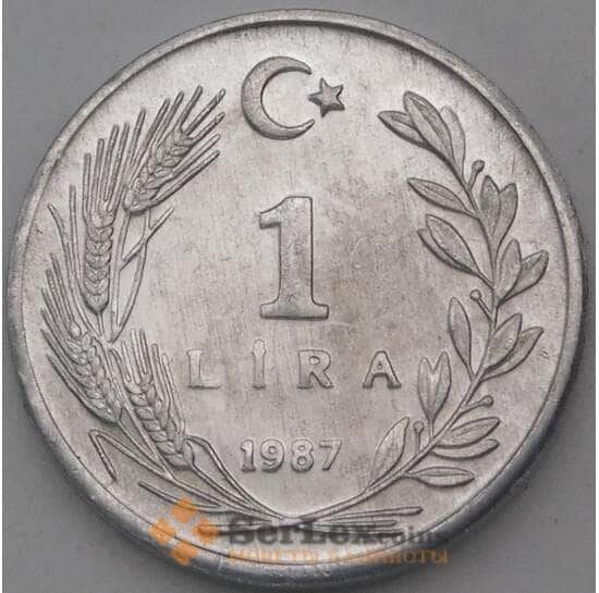 Турция 1 лира 1987 КМ962.2 UNC арт. 26937