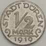 Германия Нотгельд 1/2 марки 1919 Дюрен (J05.19) арт. 18024