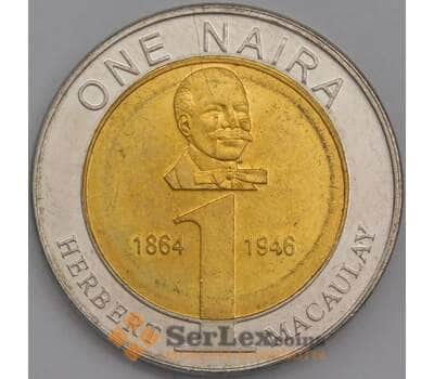 Монета Нигерия 1 найра 2006 КМ18 UNC (J05.19) арт. 18174