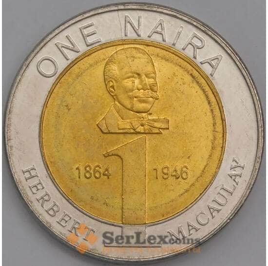 Нигерия 1 найра 2006 КМ18 UNC  арт. 18174
