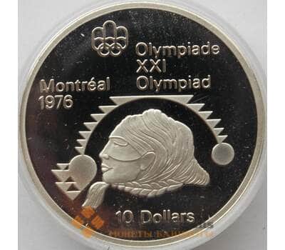 Монета Канада 10 долларов 1975 Proof КМ103 Серебро Толкание ядра (J05.19) арт. 14829