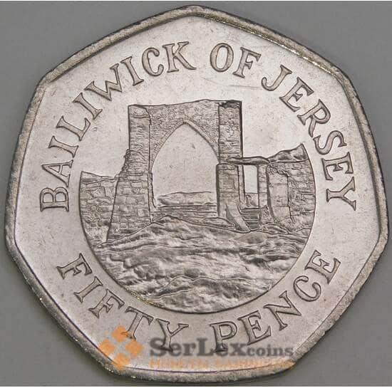 Джерси 50 пенсов 1997 КМ58.2 XF арт. 54991 Джерси 50 пенсов 1997 КМ58.2 XF арт. 54991