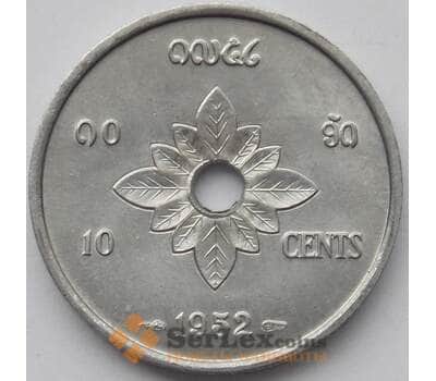 Монета Лаос 10 сантимов 1952 КМ4 UNC  арт. 16890