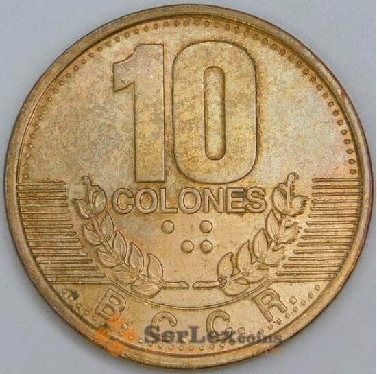 Коста-Рика 10 колонов 1995 КМ228 aUNC арт. 57247