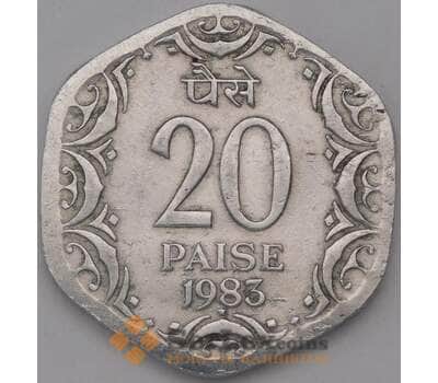 Монета Индия 20 пайс 1983 КМ44 VF арт. 37104