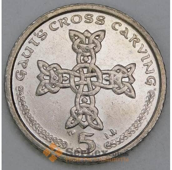 Мэн остров 5 пенсов 2002 КМ1038 AU арт. 21293 Мэн остров 5 пенсов 2002 КМ1038 AU арт. 21293