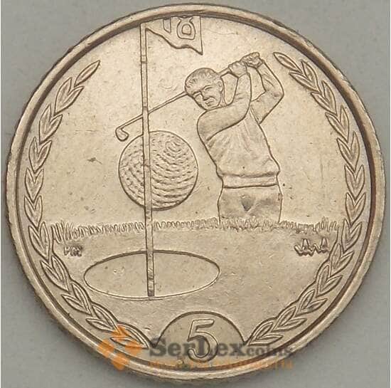 Мэн остров 5 пенсов 1998 КМ902.1 XF арт. 21288