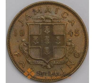 Ямайка монета фартинг 1945 КМ30 AU арт. 41894