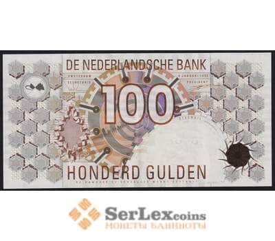 Нидерланды банкнота 100 гульденов 1992 Р101 XF арт. 42610