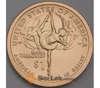 Монета США 1 доллар 2023 P UNC Сакагавея Мария Толчиф и индейцы в балете  арт. 40143